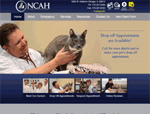 Tablet Screenshot of northcenteranimalhospital.com